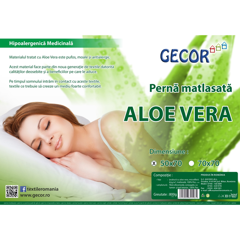 Perne matlasate ALOE VERA